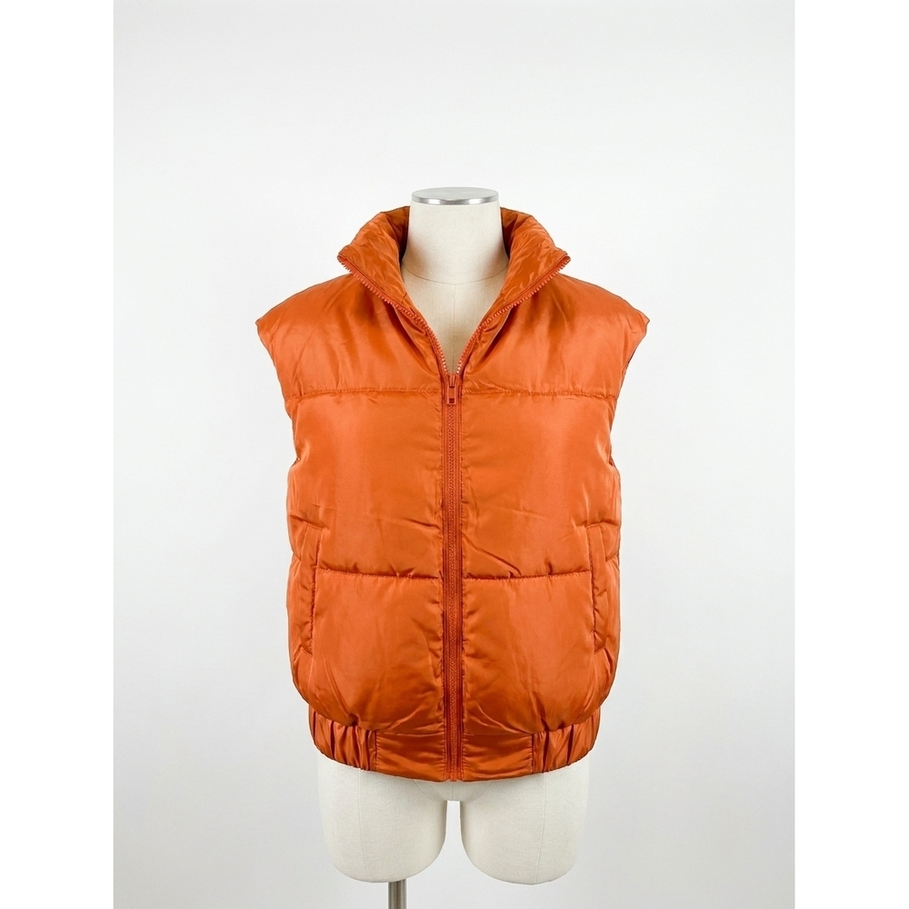 NEW LOVE TOKEN vika puffer vest in brick